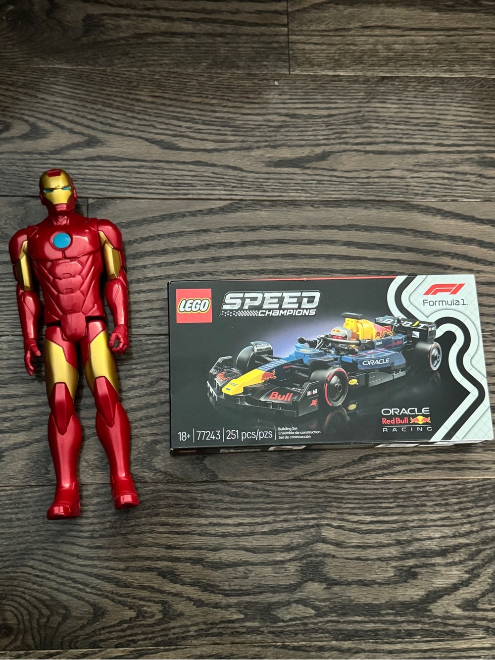 LEGO Speed Champions Oracle Red Bull Racing RB19 F1 & iron man figure #car
